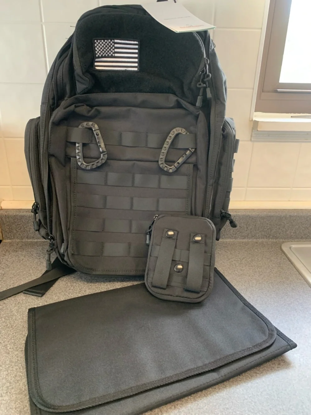New With Tags Bolder Baby tactical Military Style Backpack Diaper Bag Dads Moms